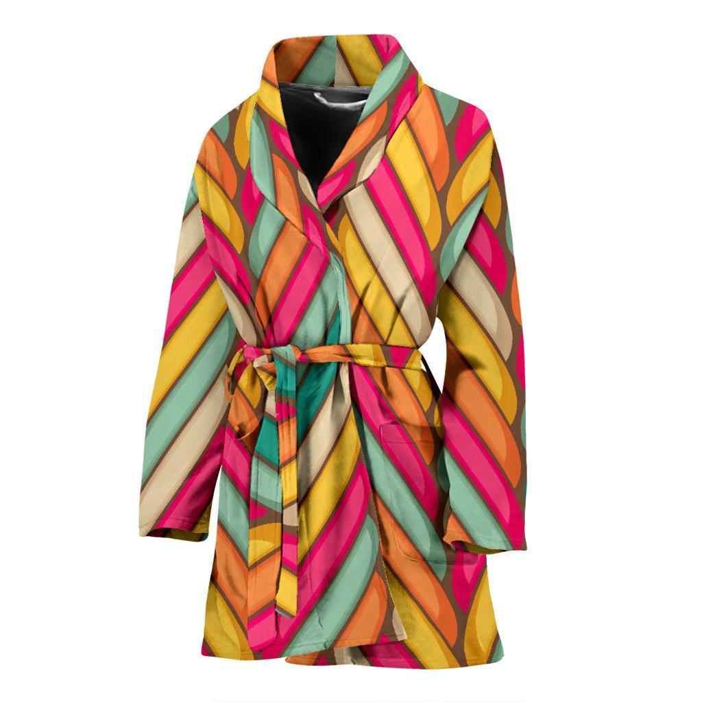 Marshmallow Pattern Print Women Long Robe-grizzshop