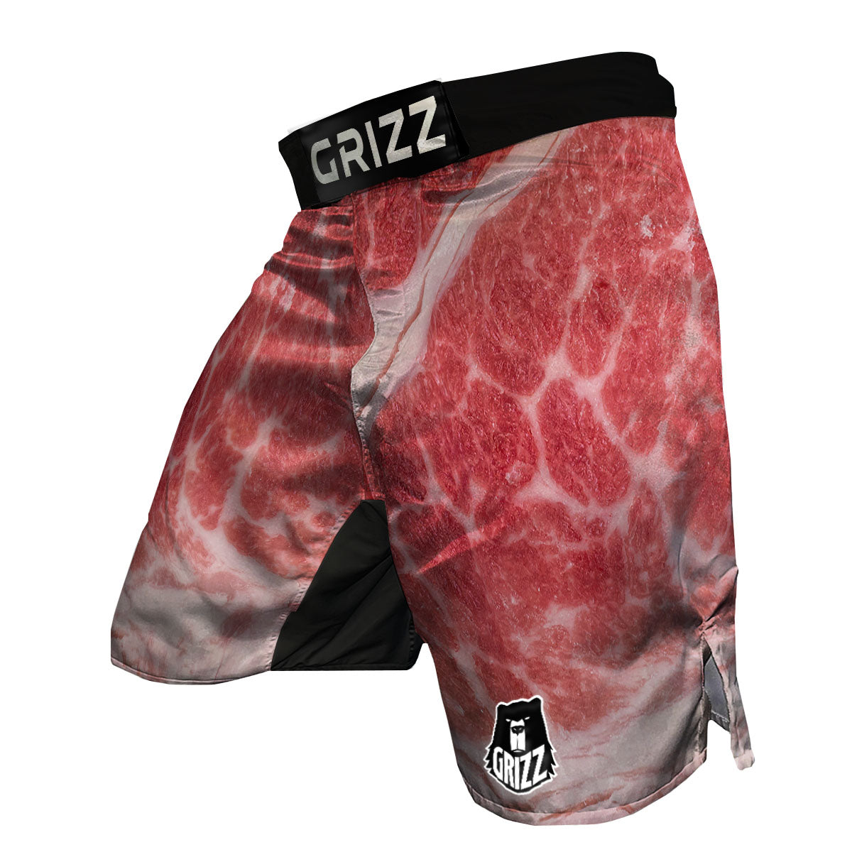 Meat Wagyu Beef Print MMA Shorts-grizzshop
