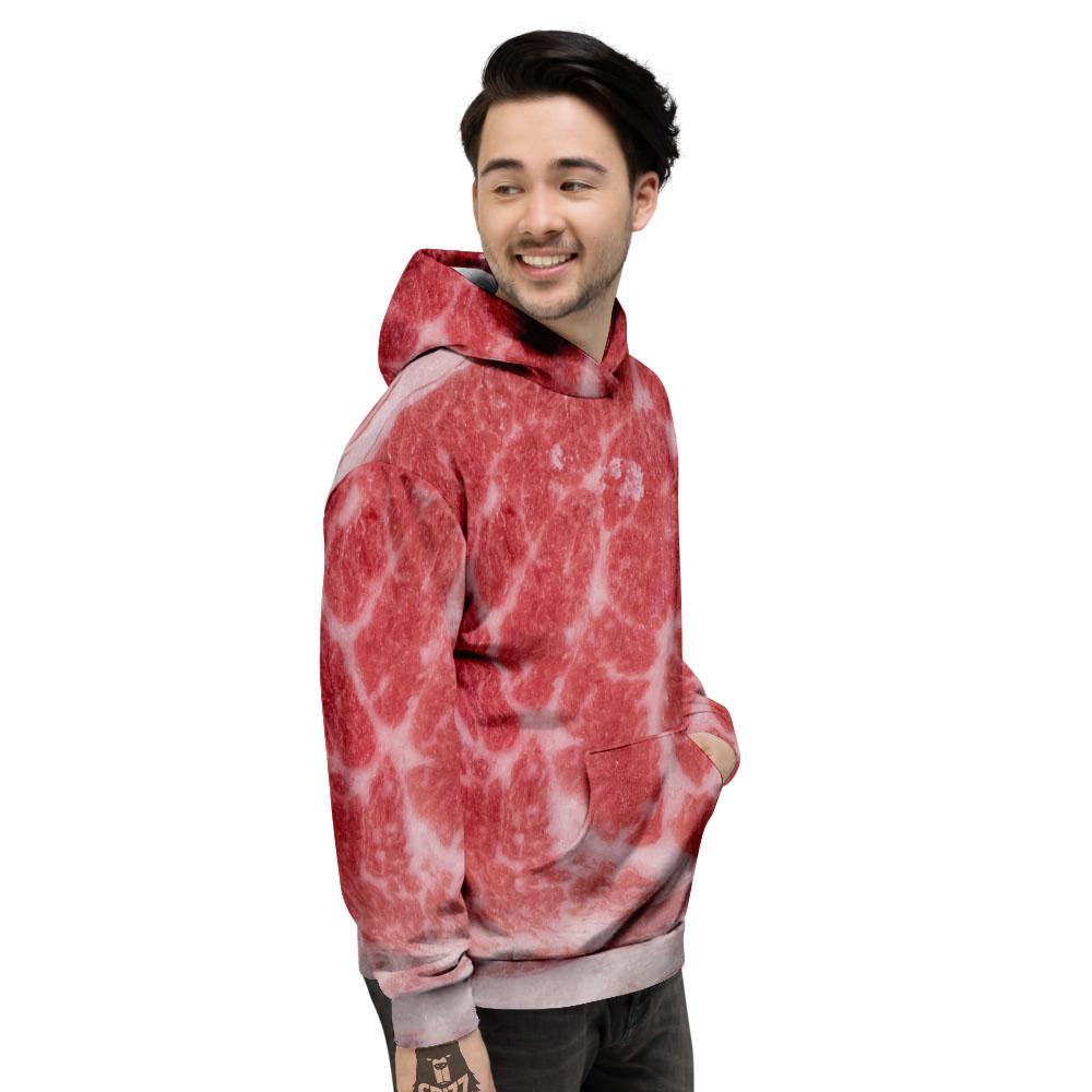 Meat Wagyu Beef Print Men's Hoodie-grizzshop