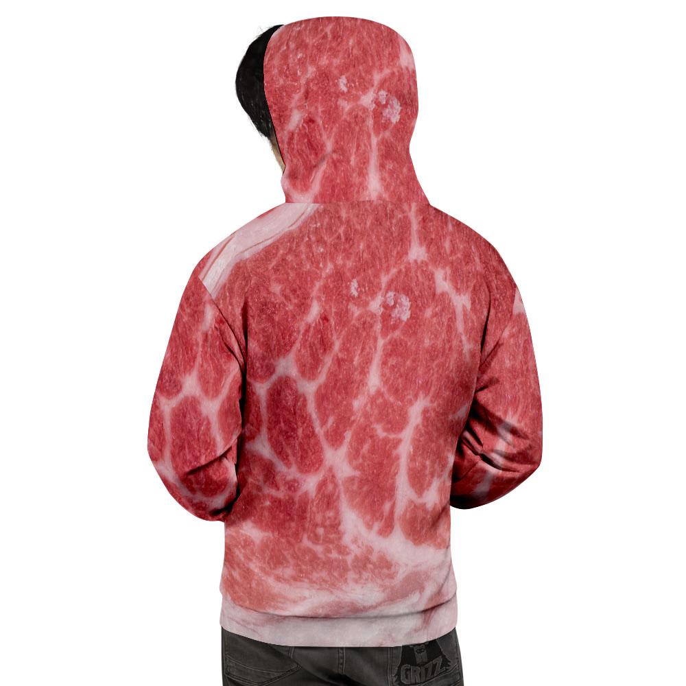 Meat Wagyu Beef Print Men's Hoodie-grizzshop