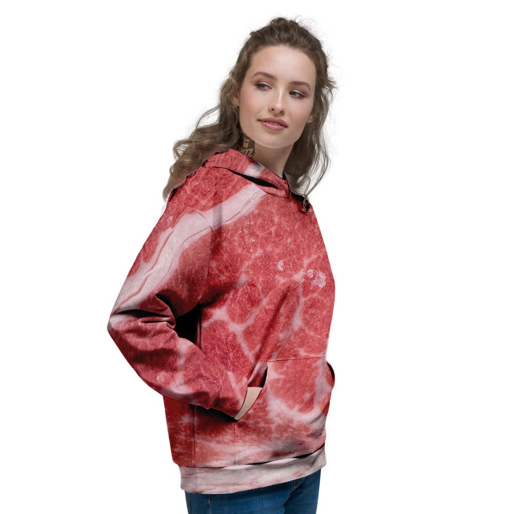 Meat Wagyu Beef Print Women's Hoodie-grizzshop