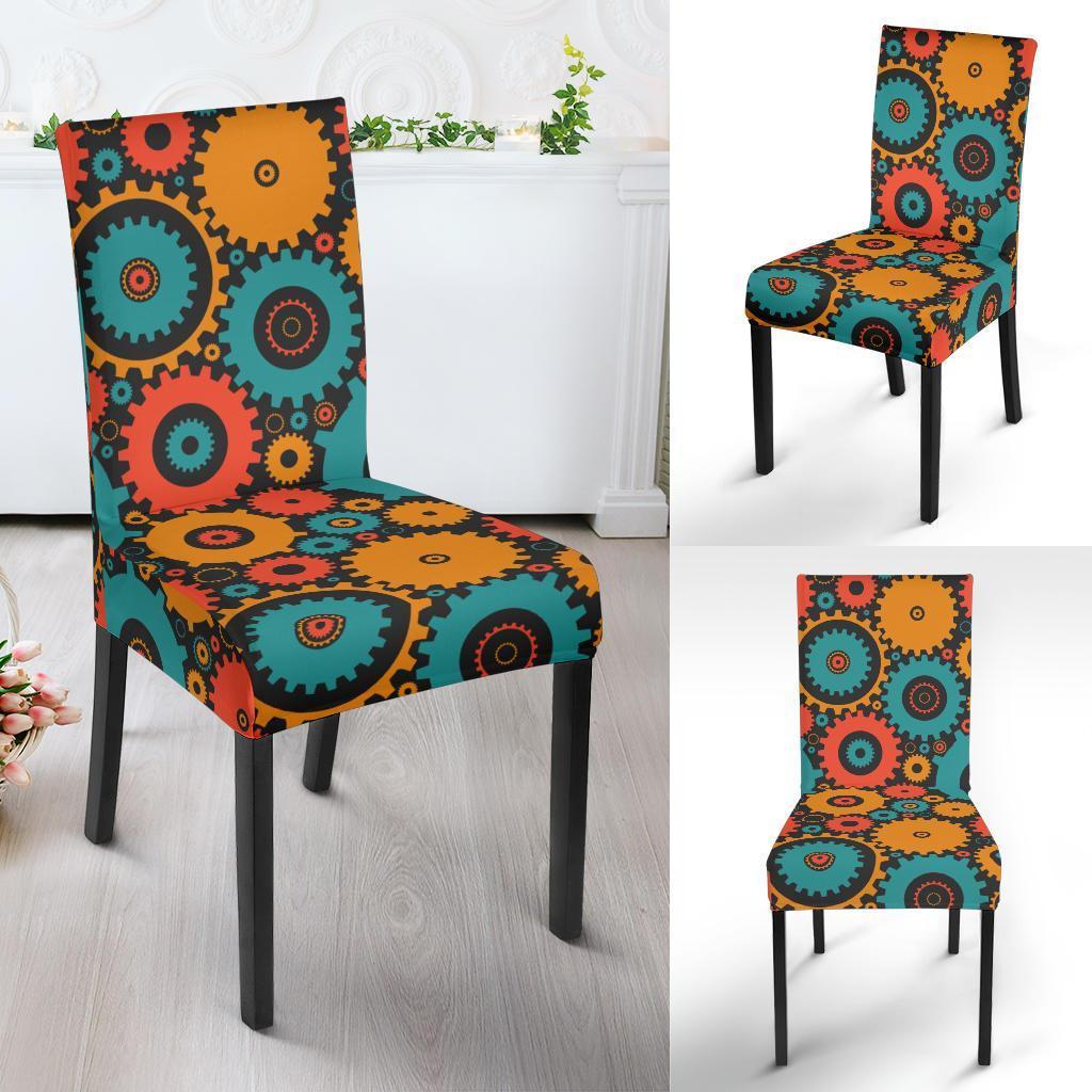 Mechanic Colorful Pattern Print Chair Cover-grizzshop