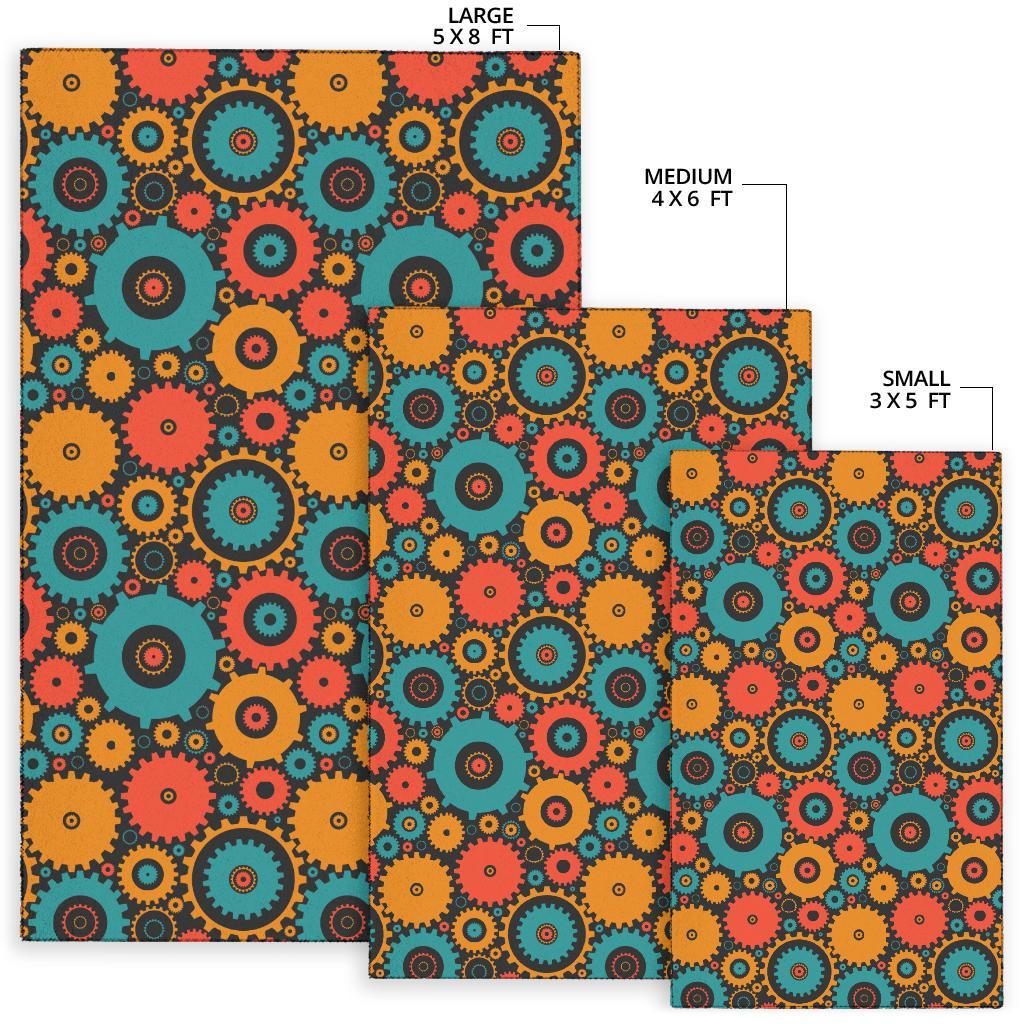 Mechanic Colorful Pattern Print Floor Mat-grizzshop