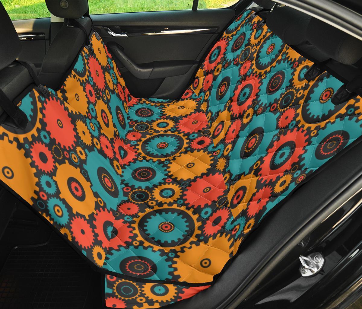 Mechanic Colorful Pattern Print Pet Car Seat Cover-grizzshop
