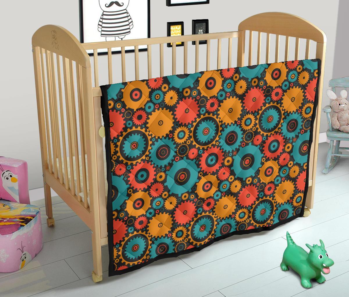 Mechanic Colorful Pattern Print Quilt-grizzshop