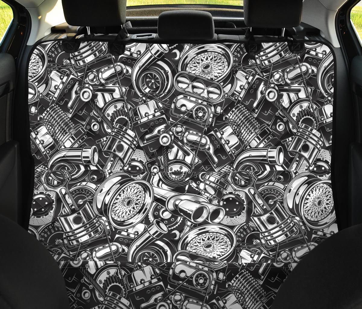 Mechanic Pattern Print Pet Car Seat Cover-grizzshop