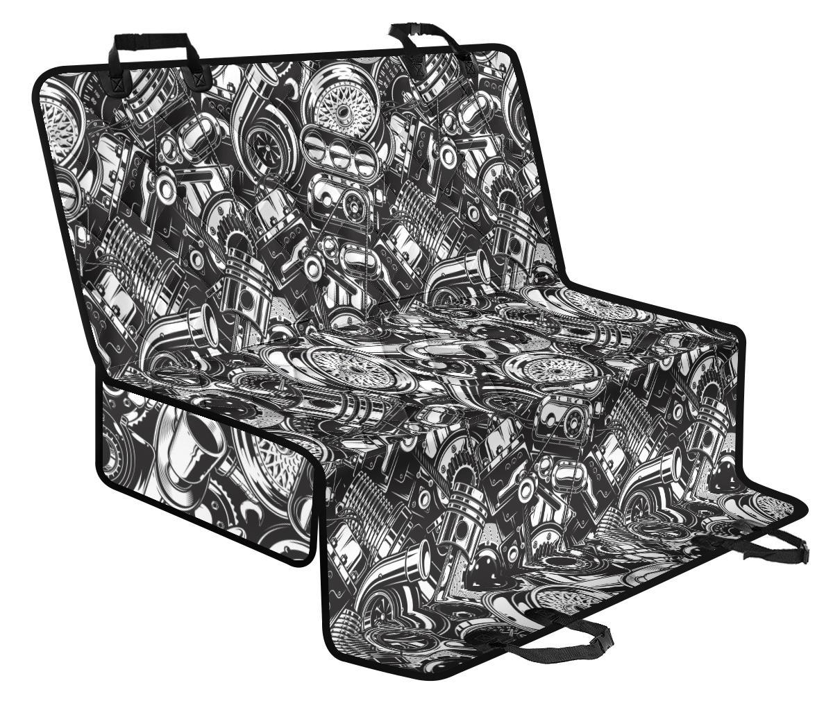 Mechanic Pattern Print Pet Car Seat Cover-grizzshop