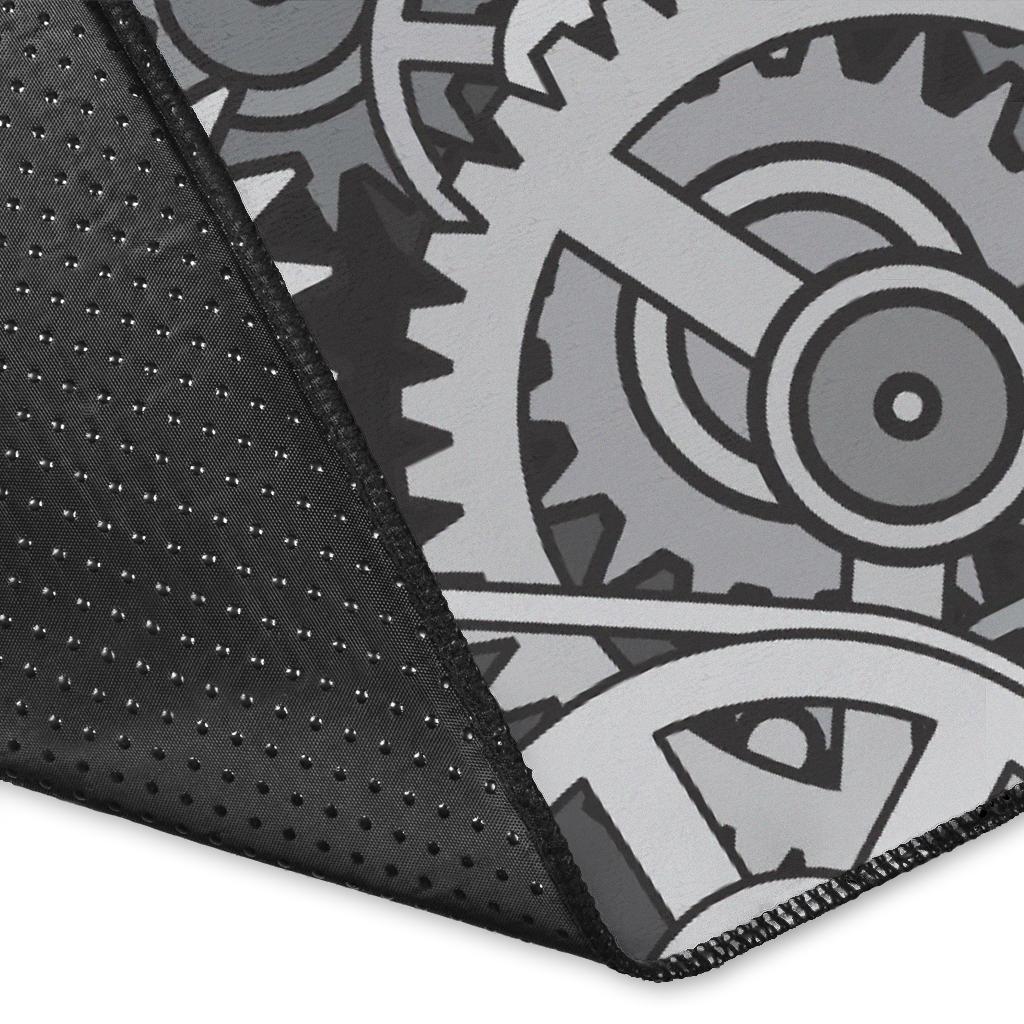Mechanic Print Pattern Floor Mat-grizzshop