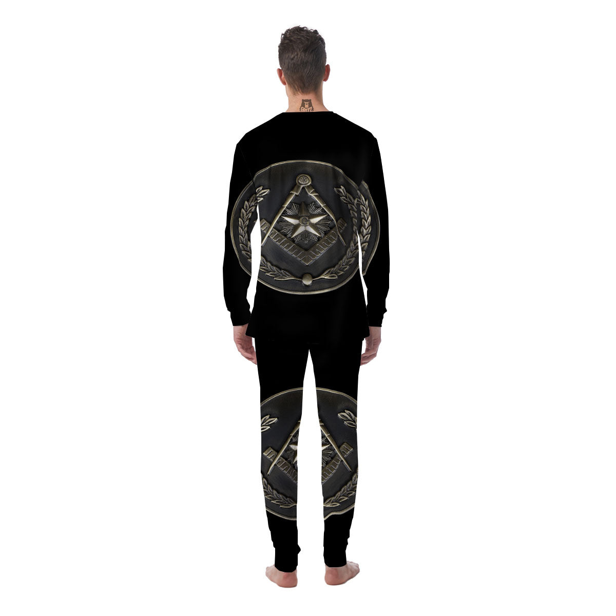 Medal Freemasonry Print Men's Pajamas-grizzshop