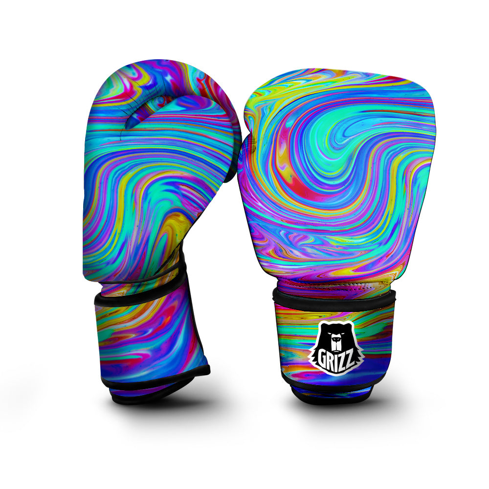 Melt Acid Colorful Print Boxing Gloves-grizzshop