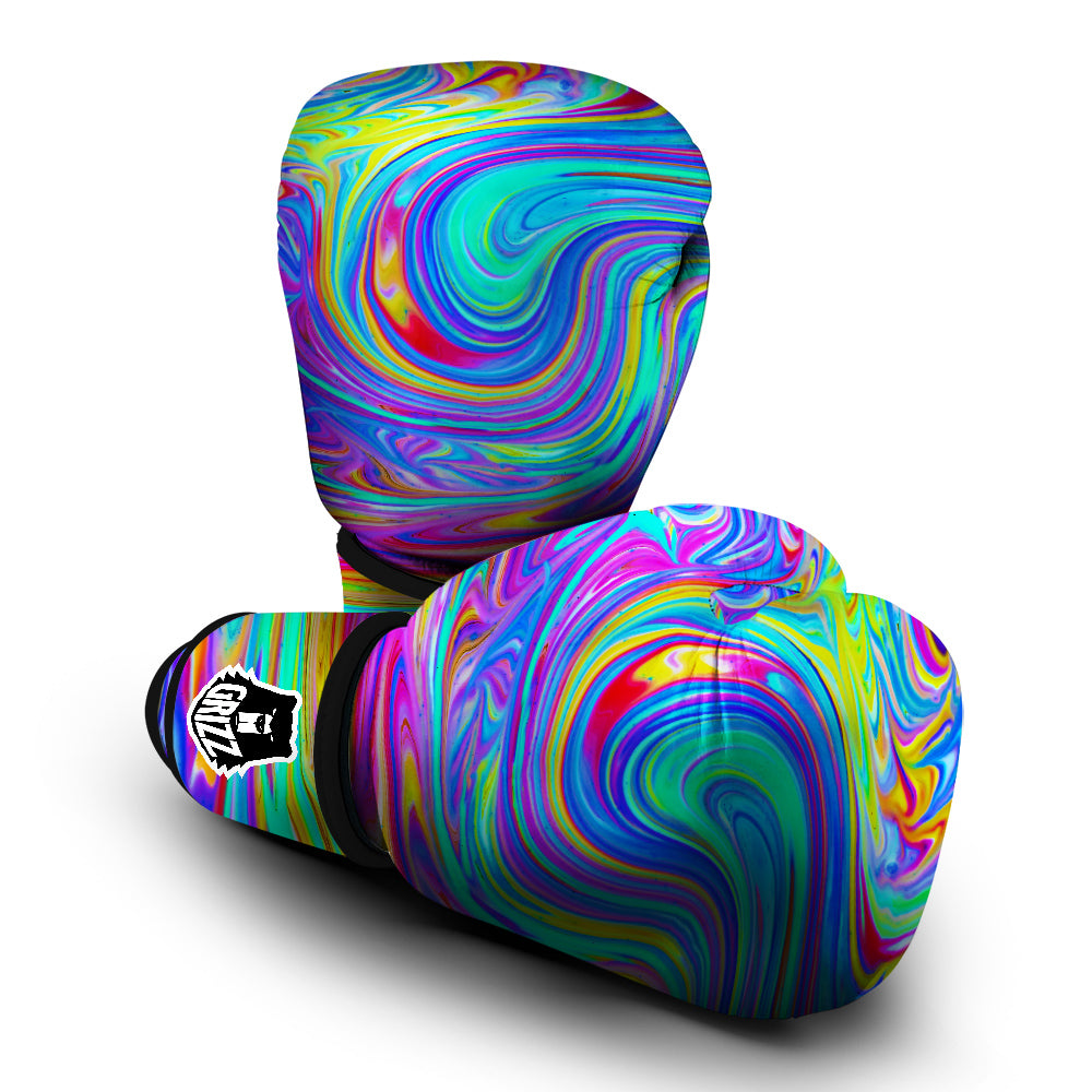 Melt Acid Colorful Print Boxing Gloves-grizzshop