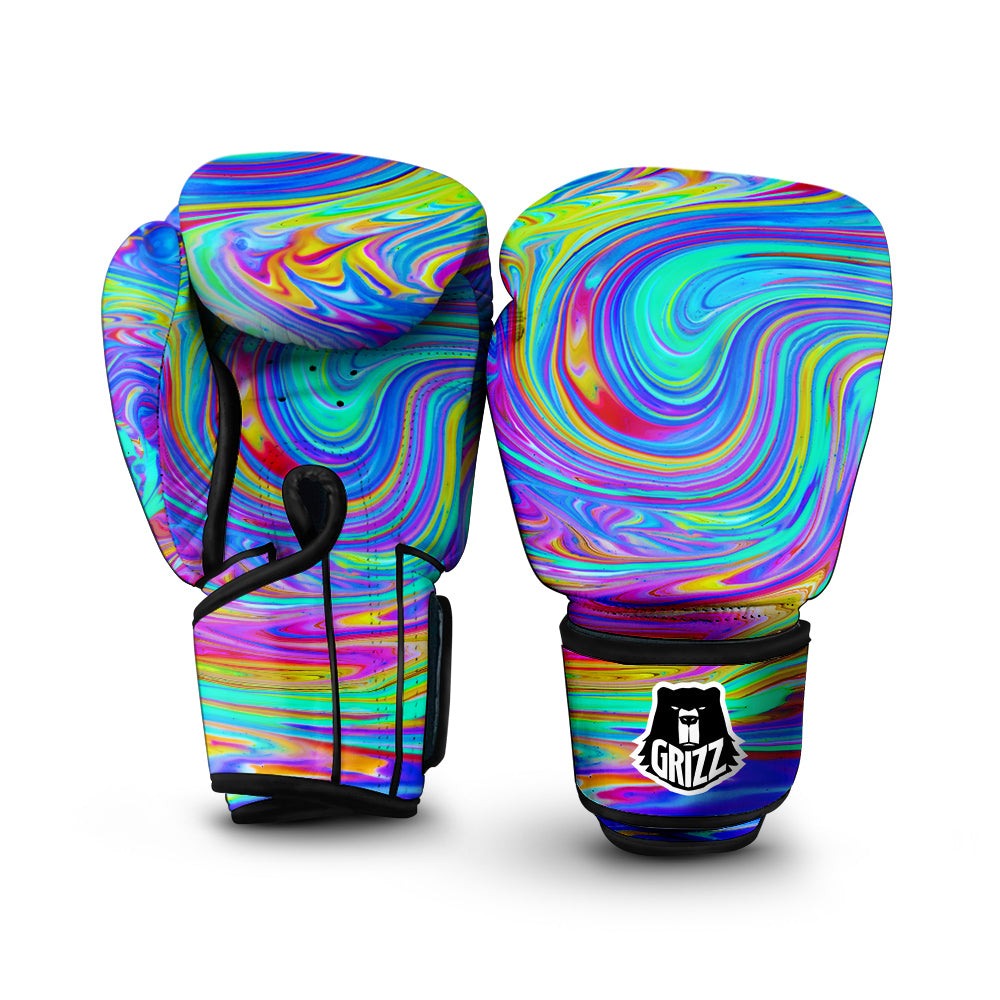 Melt Acid Colorful Print Boxing Gloves-grizzshop