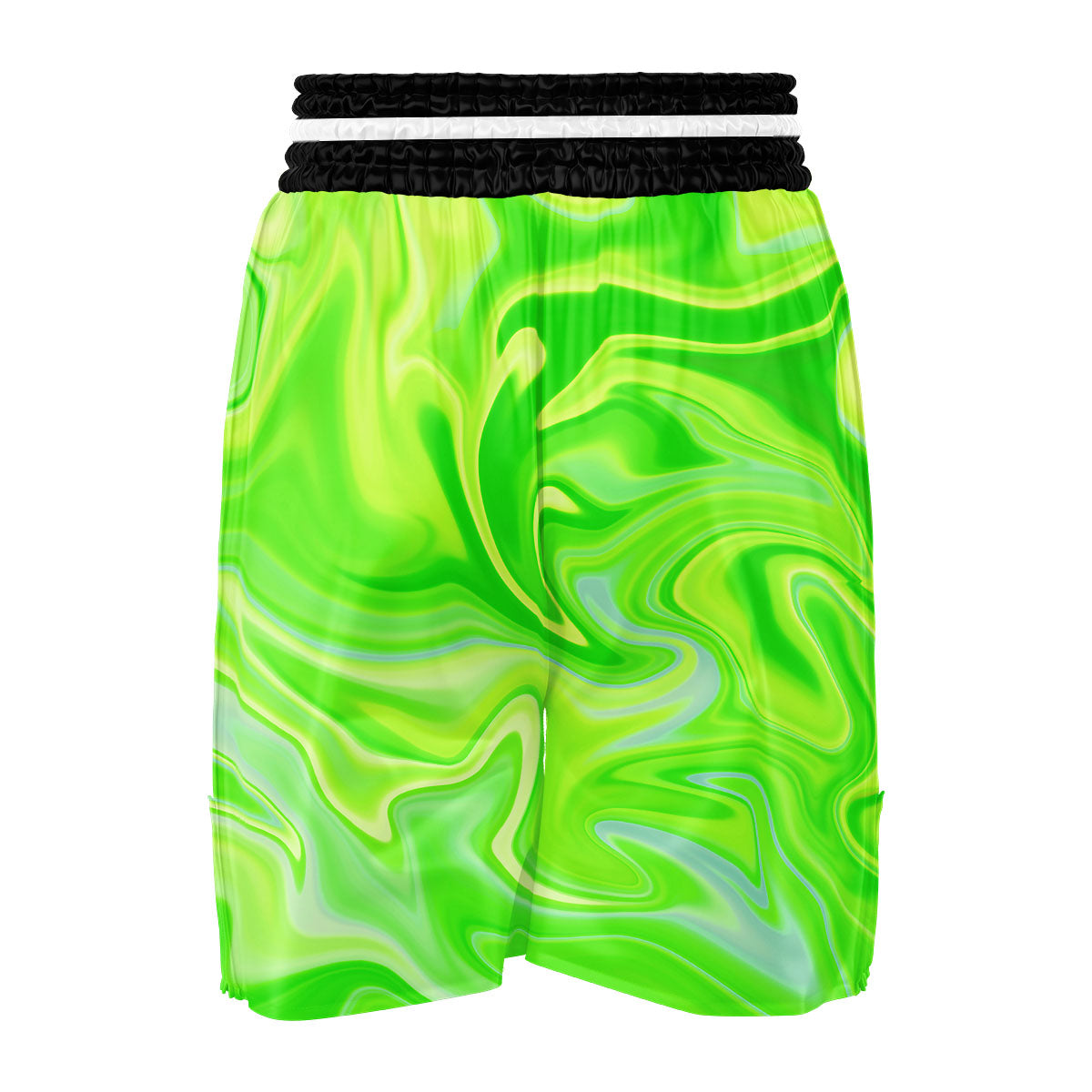 Melt Acid Green Print Boxing Shorts-grizzshop