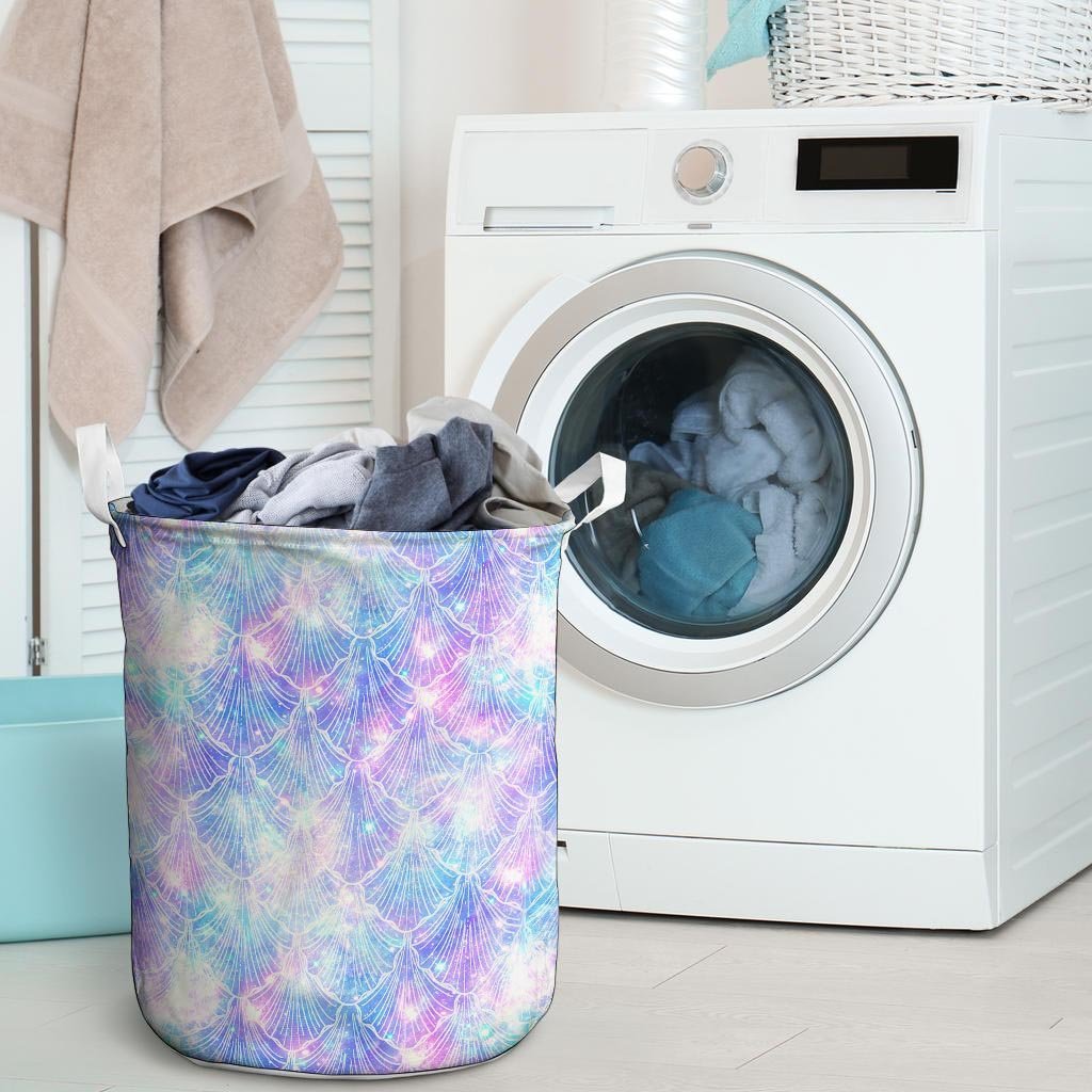 Mermaid Galaxy Space Laundry Basket-grizzshop