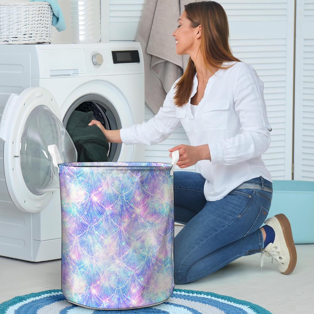 Mermaid Galaxy Space Laundry Basket-grizzshop