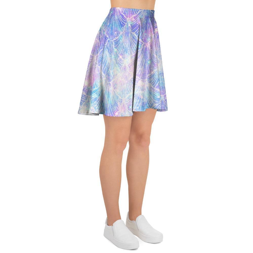 Mermaid Galaxy Space Women's Skirt-grizzshop