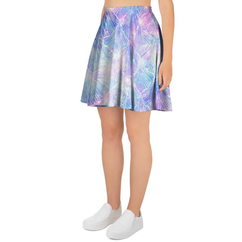 Mermaid Galaxy Space Women's Skirt-grizzshop