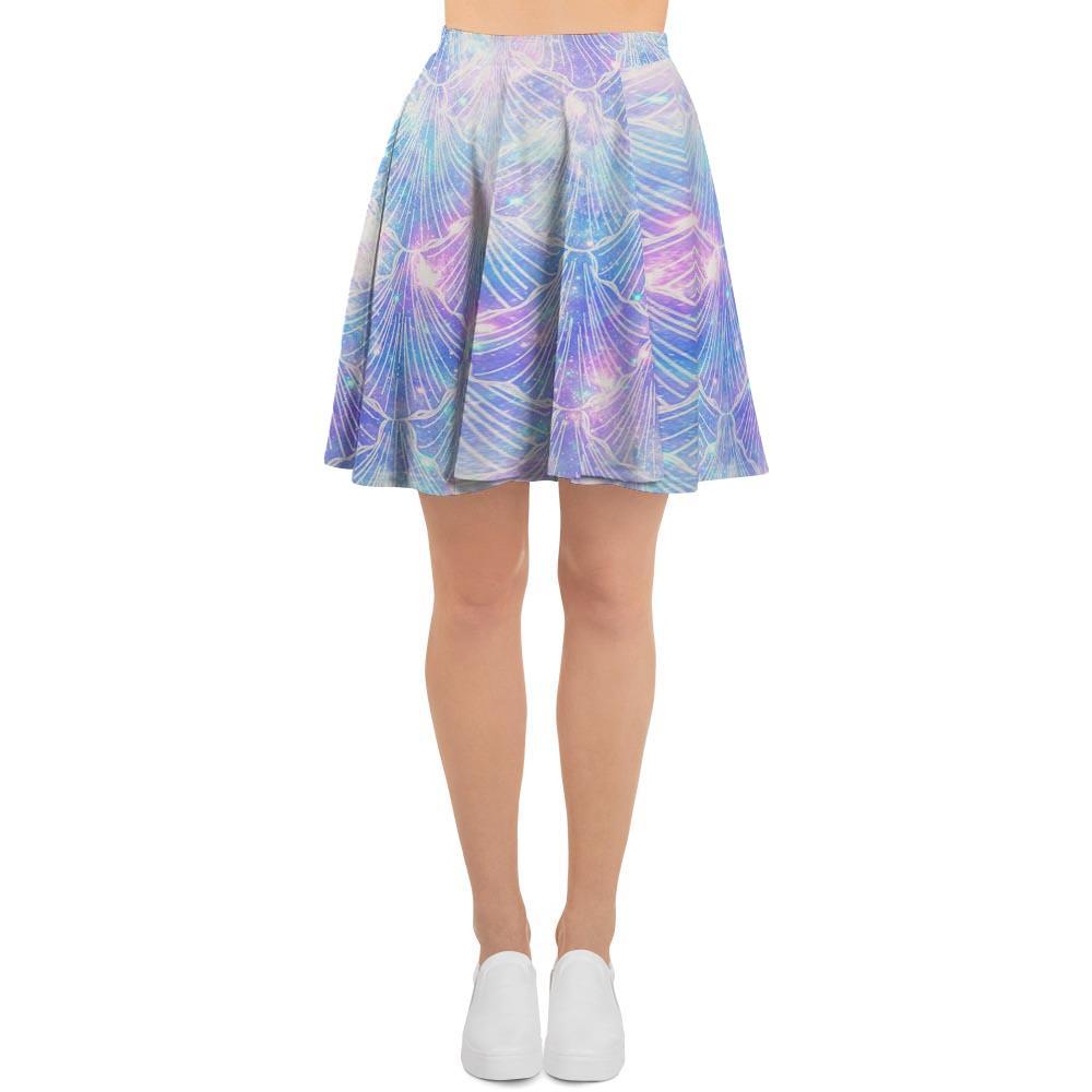Mermaid Galaxy Space Women's Skirt-grizzshop