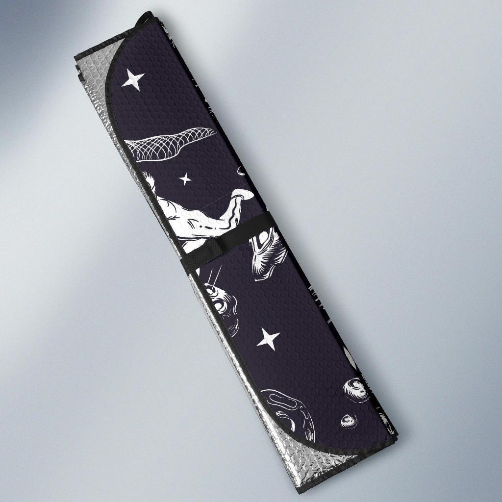 Metero Astronaut Print Pattern Car Sun Shade-grizzshop
