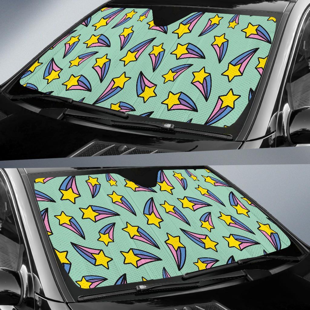Metero Star Pattern Print Car Sun Shade-grizzshop