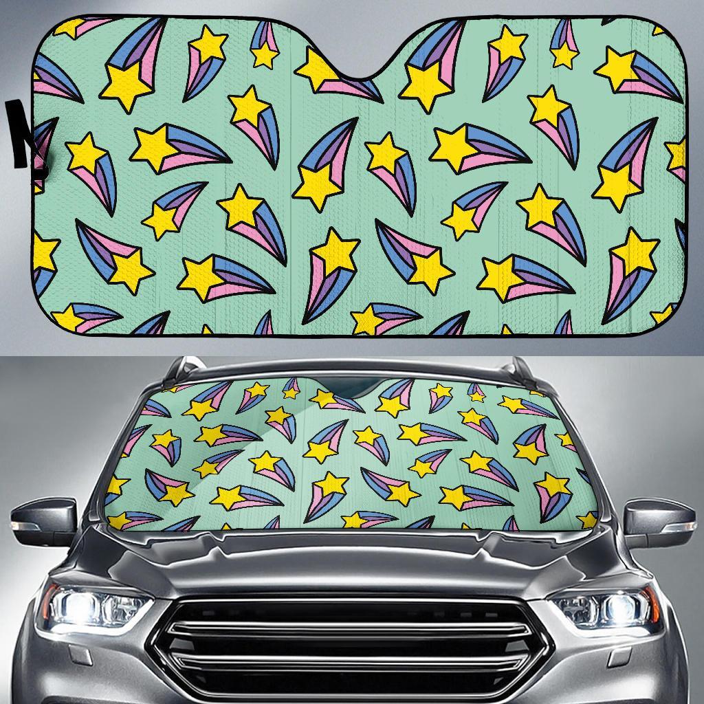Metero Star Pattern Print Car Sun Shade-grizzshop