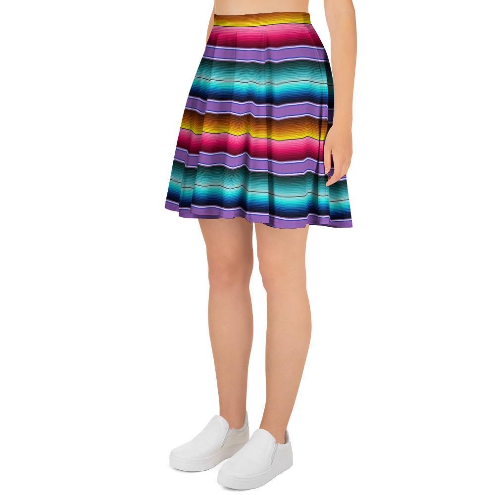 Mexican Baja Serape Women's Skirt-grizzshop