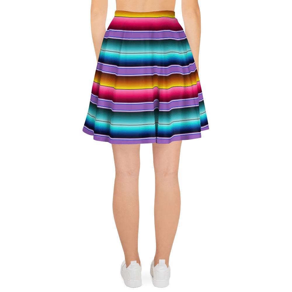 Mexican Baja Serape Women's Skirt-grizzshop