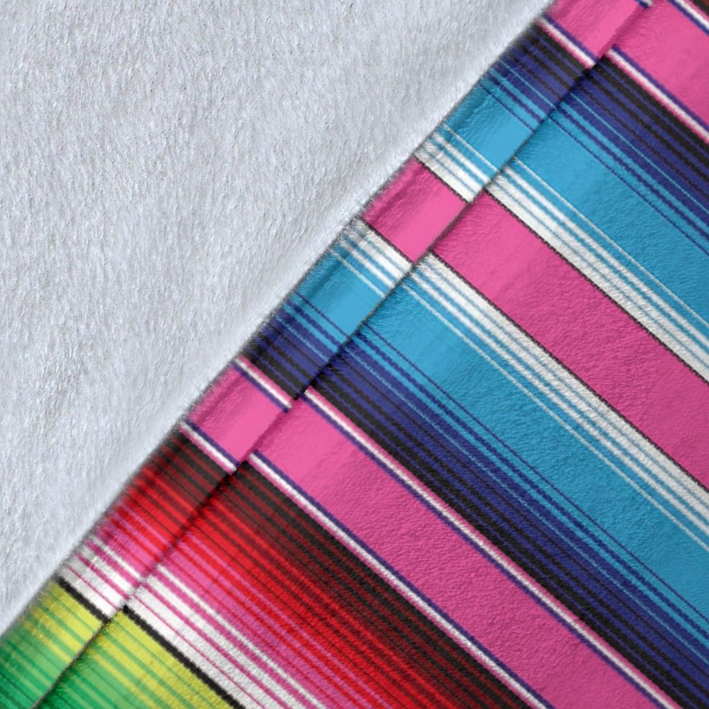 Mexican Blanket Baja Serape Pattern Print Blanket-grizzshop