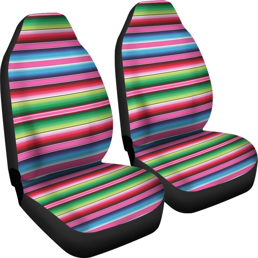 Mexican Blanket Baja Serape Pattern Print Universal Fit Car Seat Cover-grizzshop
