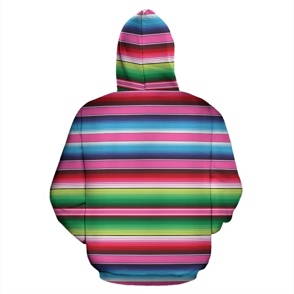 Mexican Blanket Baja Serape Pattern Print Women Men Pullover Hoodie-grizzshop
