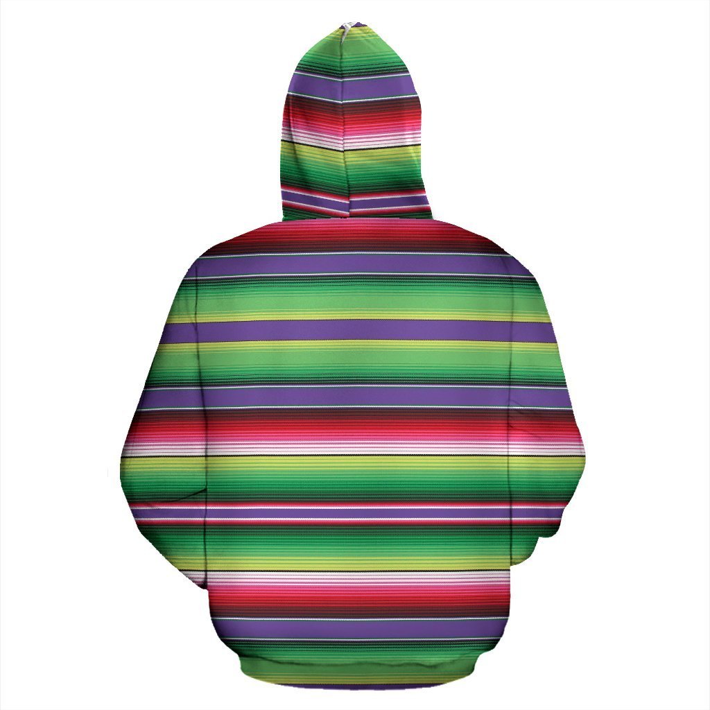 Mexican Serape Blanket Baja Pattern Print Women Men Pullover Hoodie-grizzshop