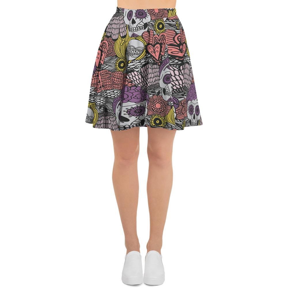 Mexican Skull Women's Skirt-grizzshop