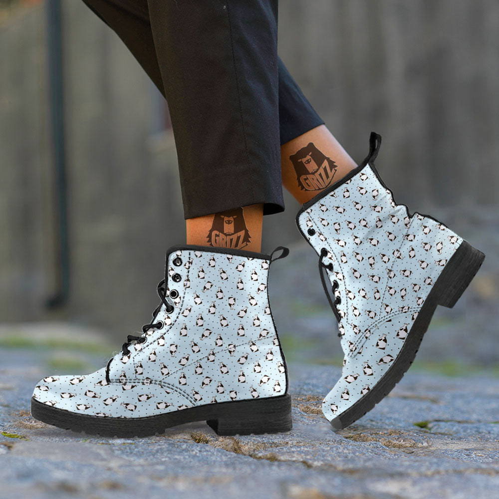 Milk Bottle Cow Print Pattern Leather Boots-grizzshop