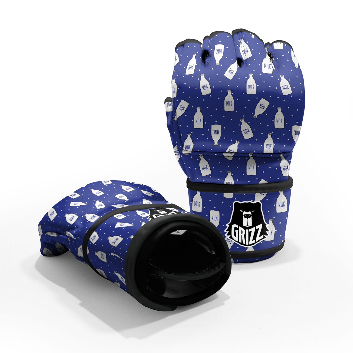 Milk Pattern Print MMA Gloves-grizzshop