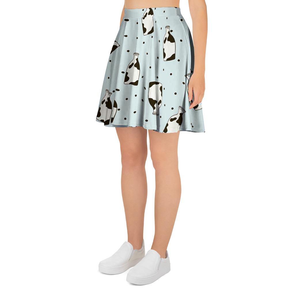 Milk Print Women's Skirt-grizzshop