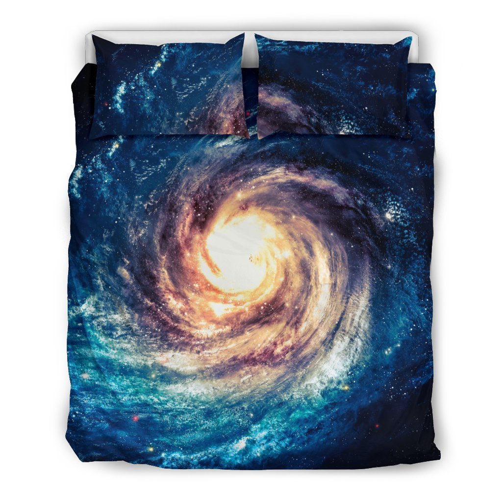 Milky Way Galaxy Space Print Duvet Cover Bedding Set-grizzshop