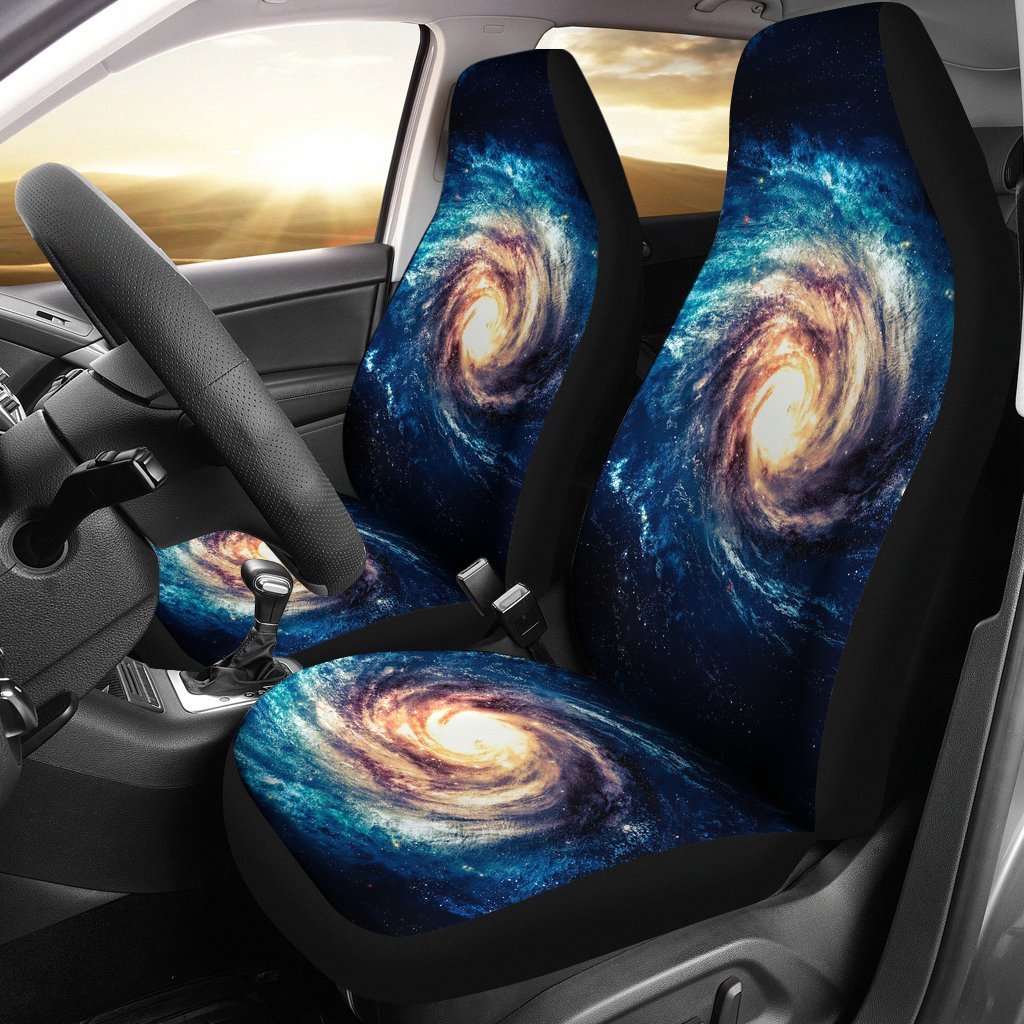Milky Way Galaxy Space Print Universal Fit Car Seat Cover-grizzshop