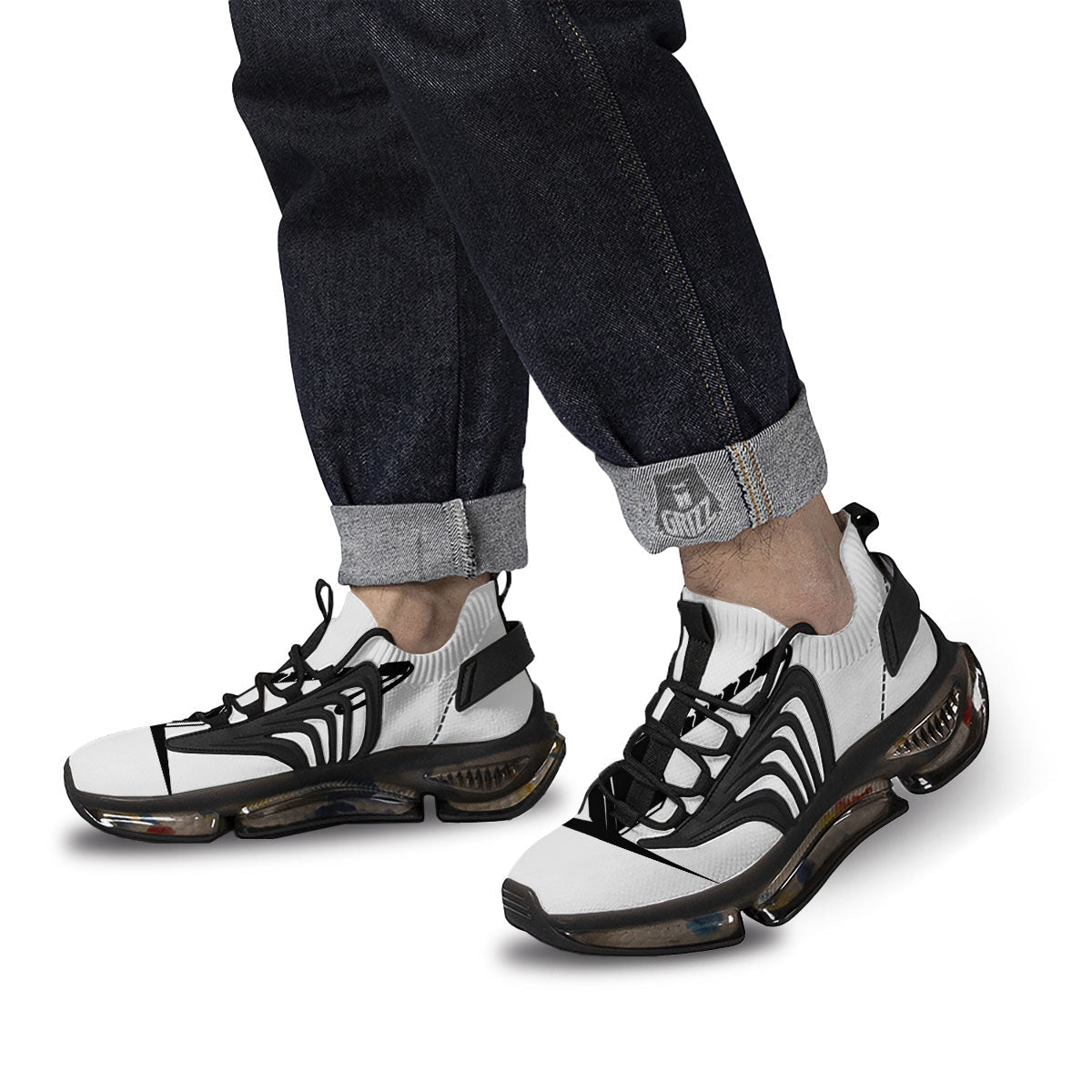 Mjolnir Hammer Of Thor Print Black Gym Shoes-grizzshop