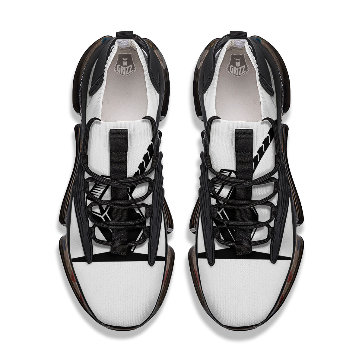 Mjolnir Hammer Of Thor Print Black Gym Shoes-grizzshop
