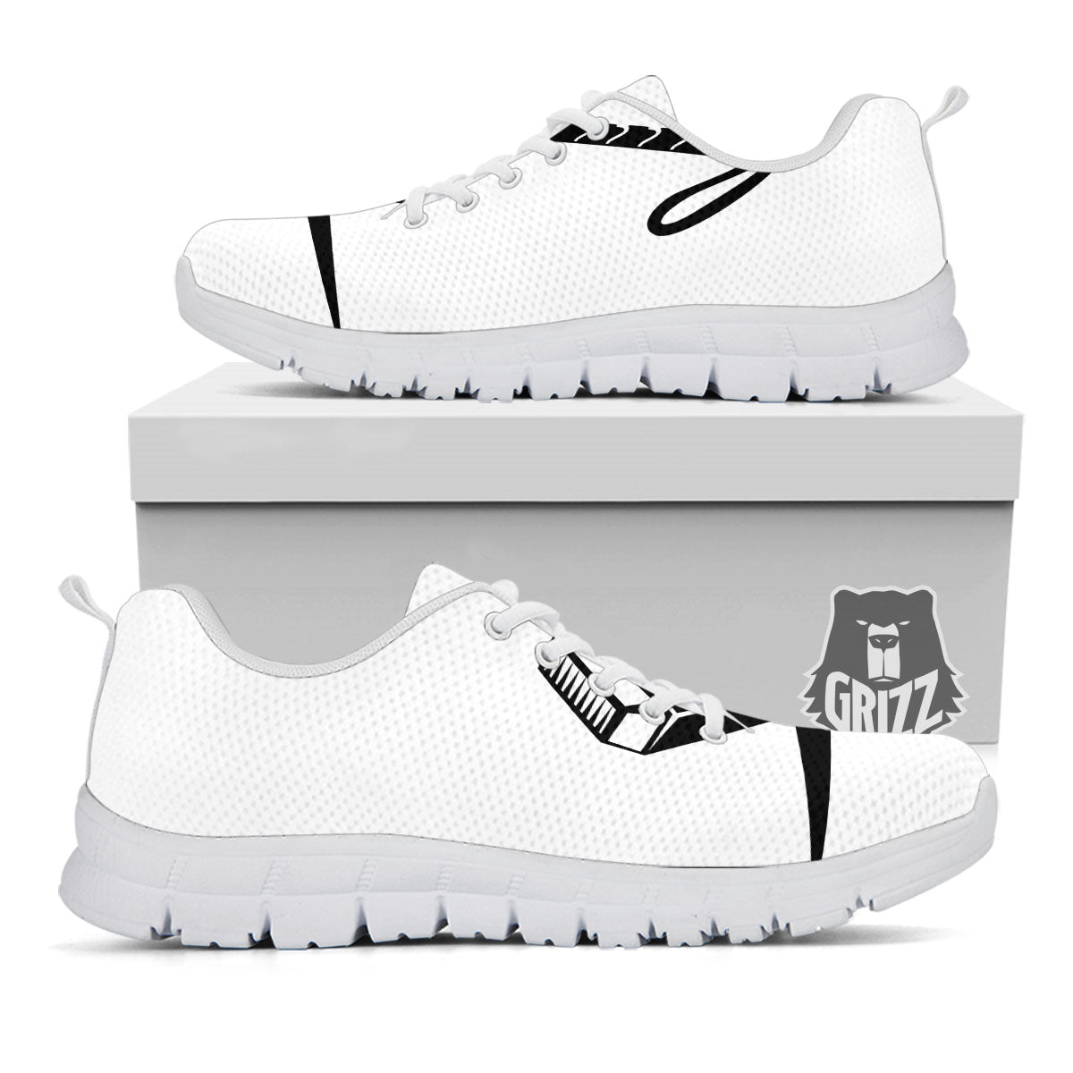 Mjolnir Hammer Of Thor Print White Sneaker-grizzshop