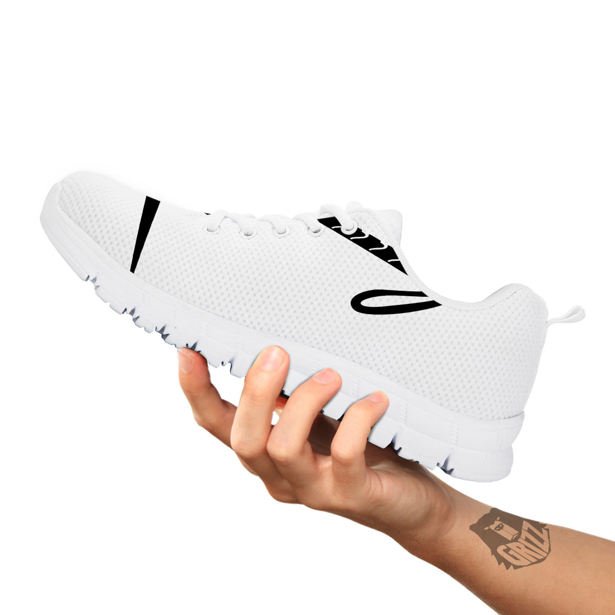 Mjolnir Hammer Of Thor Print White Sneaker-grizzshop