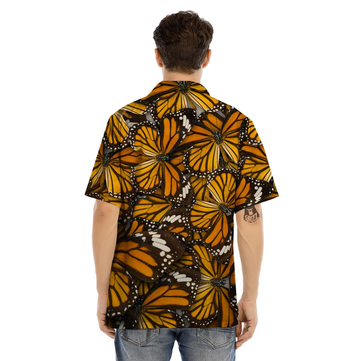 Monarch Butterfly Men’s Hawaiian Shirt-grizzshop