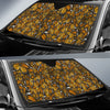 Monarch Butterfly Pattern Print Car Sun Shade-grizzshop