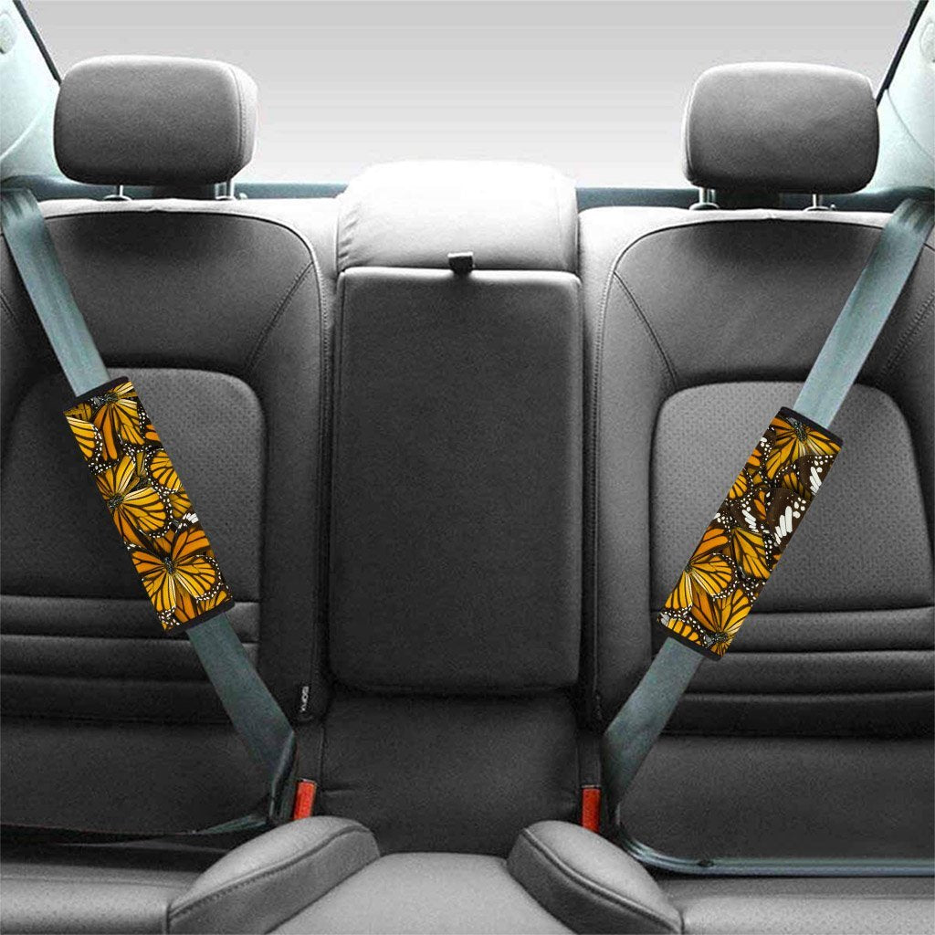 Monarch Butterfly Pattern Print Seat Belt Cover-grizzshop