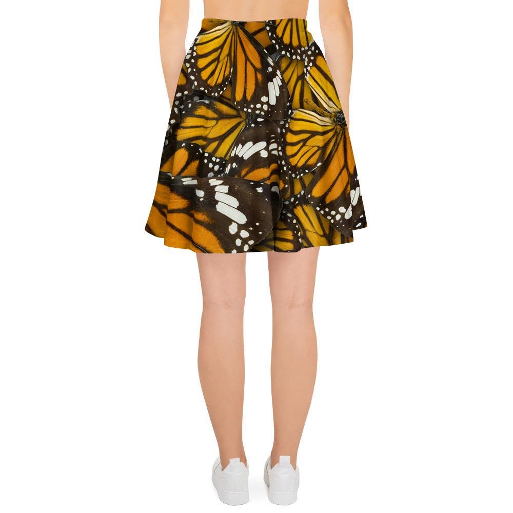 Monarch Butterfly Pattern Print Women's Skirt-grizzshop
