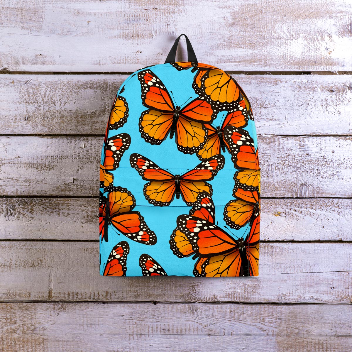 Monarch Butterfly Print Backpack-grizzshop