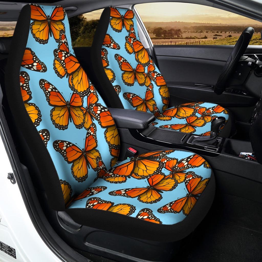 Monarch Butterfly Print Car Seat Covers-grizzshop