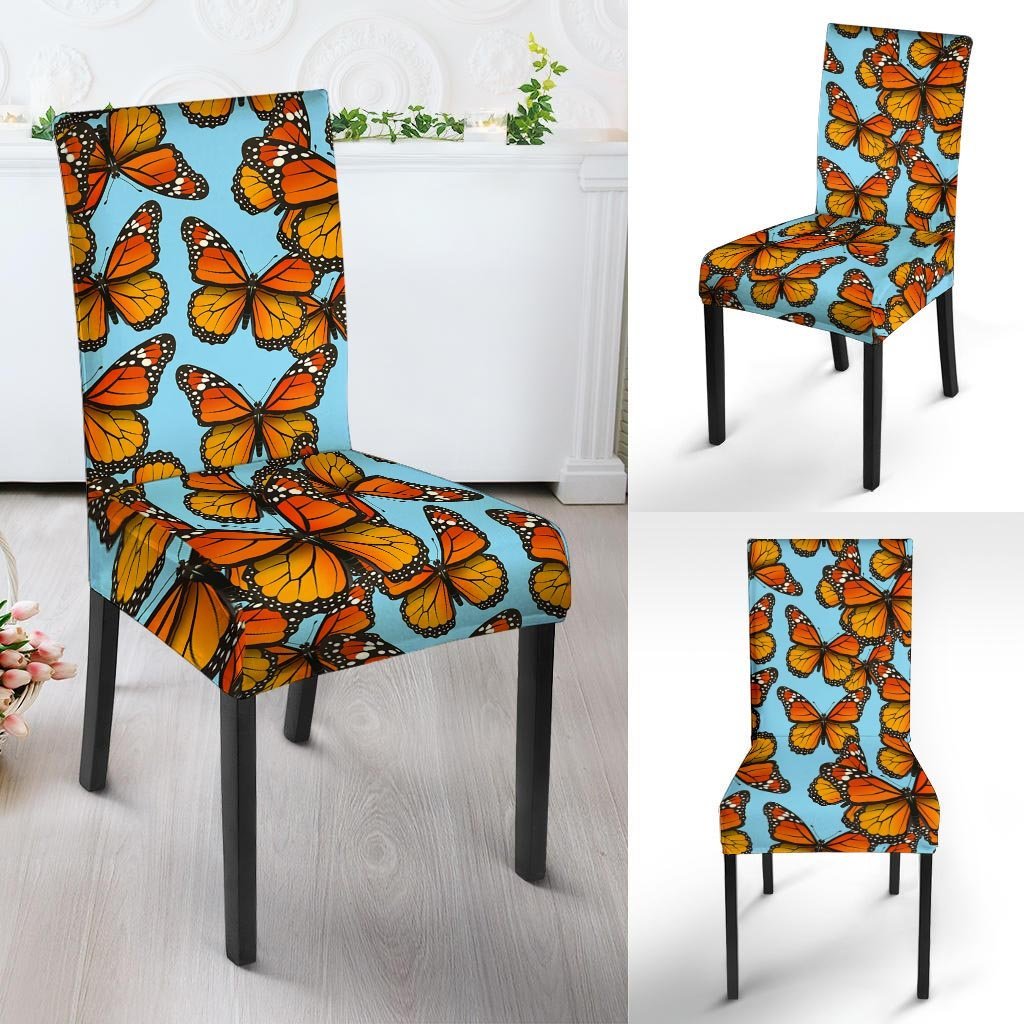 Monarch Butterfly Print Chair Cover-grizzshop
