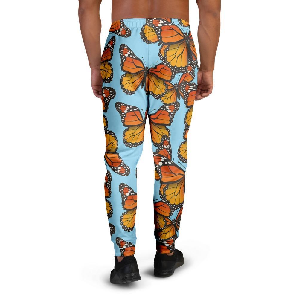 Monarch Butterfly Print Men's Joggers-grizzshop