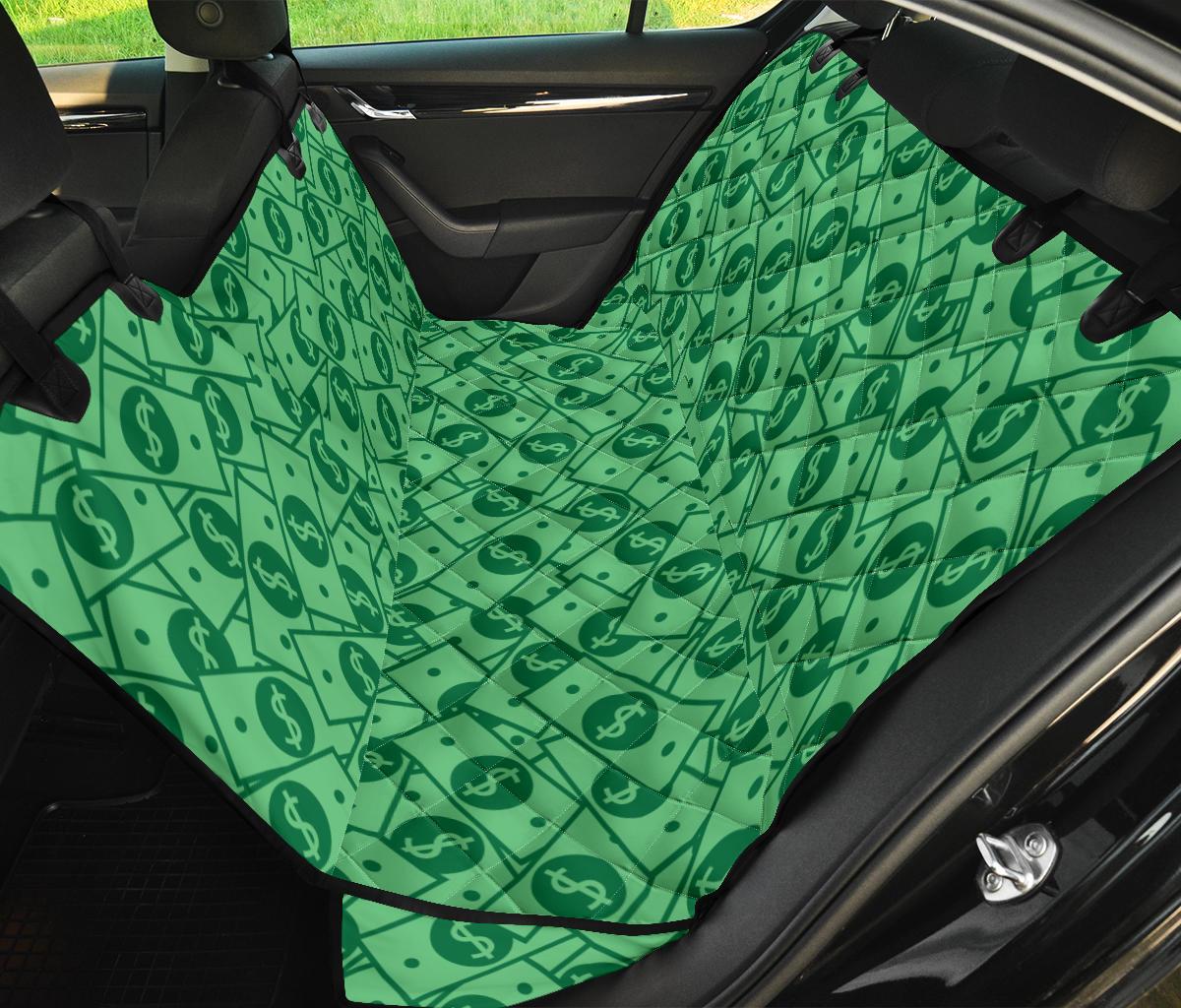 Money Dollar Print Pattern Pet Car Seat Cover-grizzshop